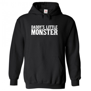 Daddy's Little Monster Unisex Novelty Kids and Adults Pullover Hoodie
